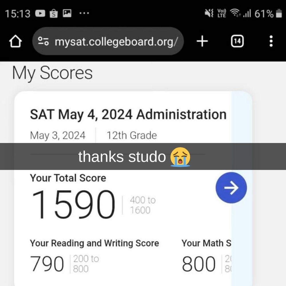 Focused student study session tracking with Studo dashboard